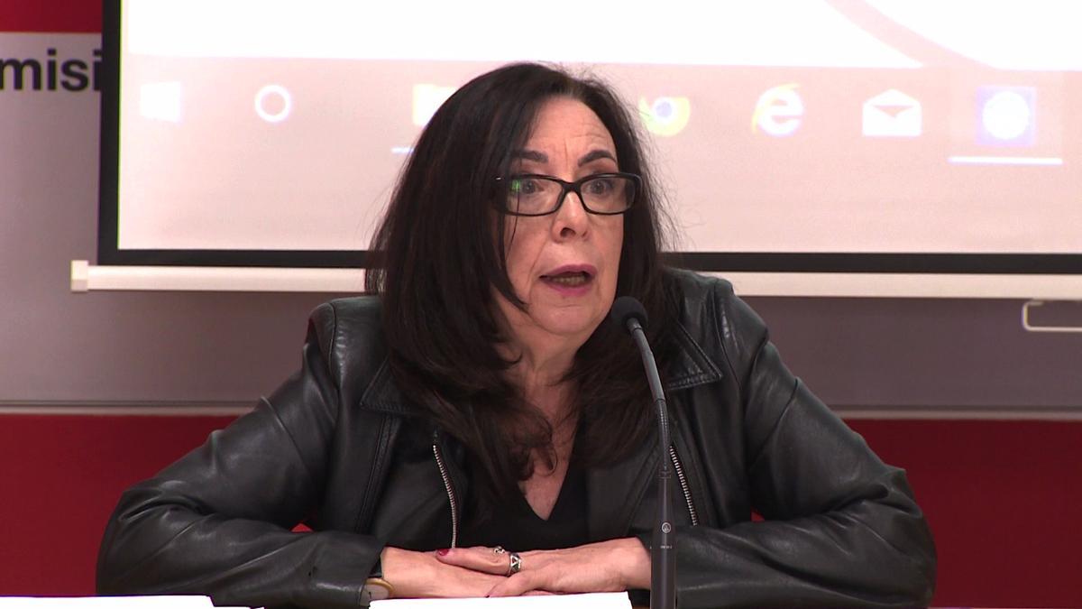 La secretaria general de la Federación de Enseñanza de CCOO Madrid, Isabel Galvín, en una imagen de archivo.