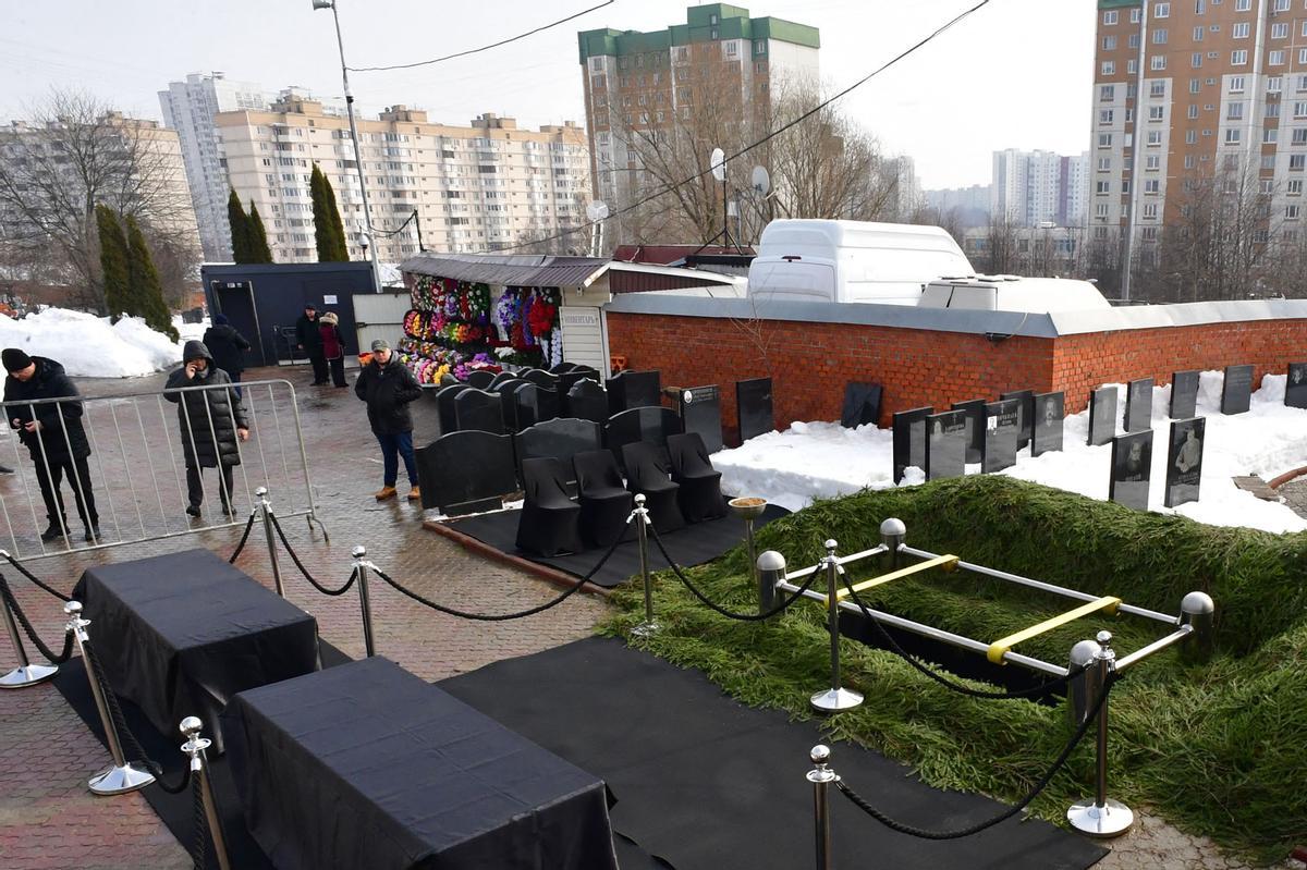 Funeral y ceremonia de despedida del político opositor ruso Alexei Navalny en Moscú