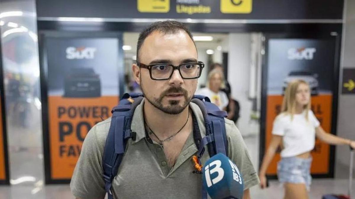 Giuseppe wurde bei seiner Ankunft in Palma kontrolliert.