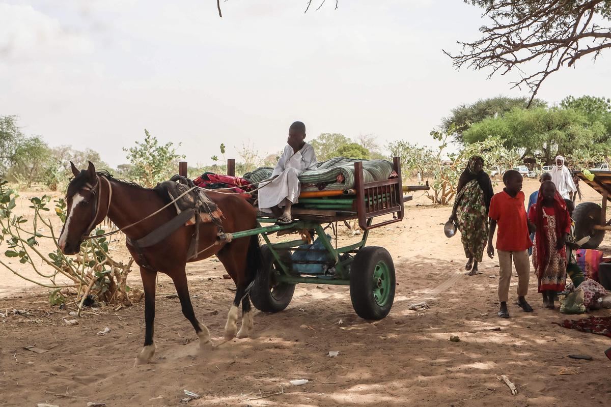 Éxodo de refugiados sudaneses hacia El Chad