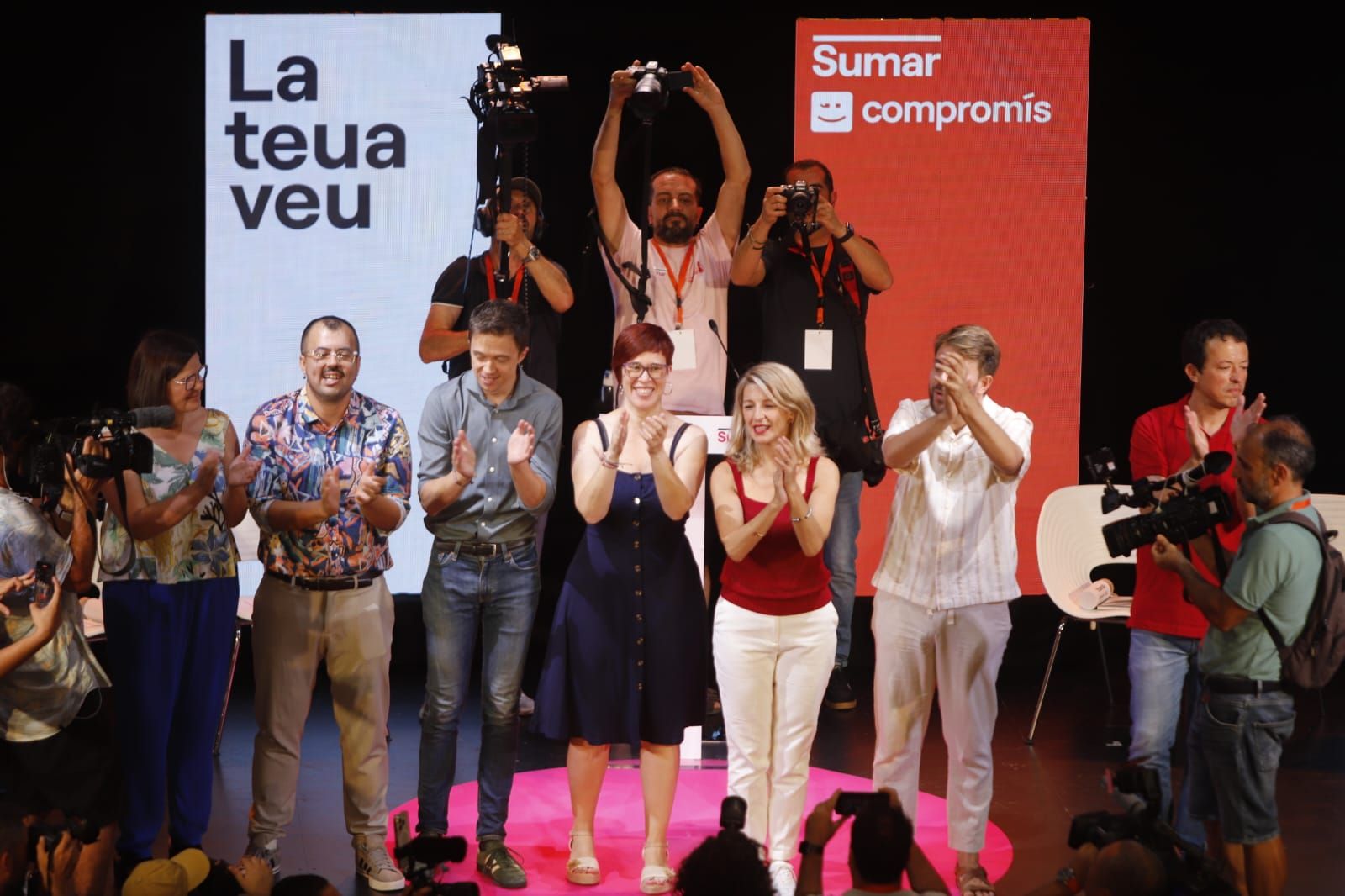 El mitin de Sumar en València, en imágenes