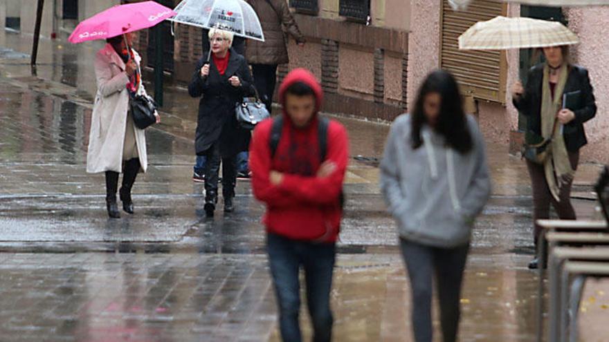 Hay previsión de lluvia en Málaga capital para todo el fin de semana.