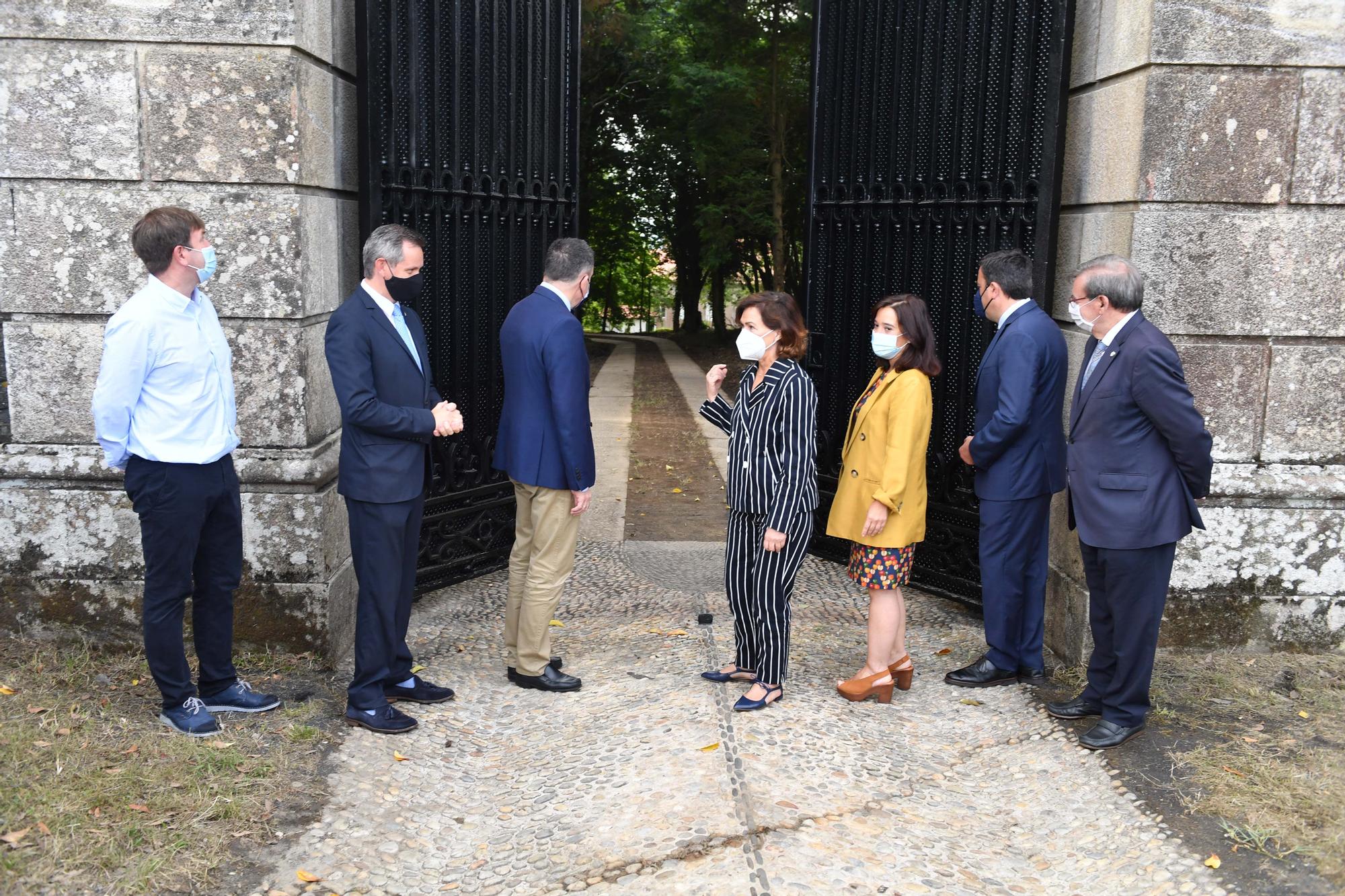 Acto oficial de la apertura de las jardines del pazo de Meirás