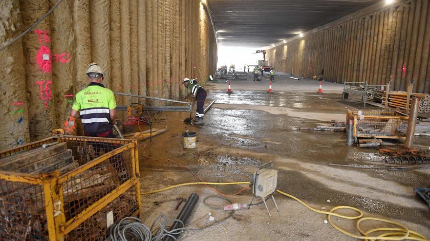 El tráfico circulará por el túnel de Sol y Mar en Perillo antes de final de año