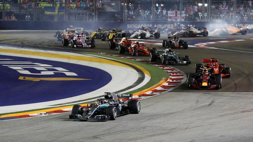 El GP de Singapur de Fórmula 1, en imágenes
