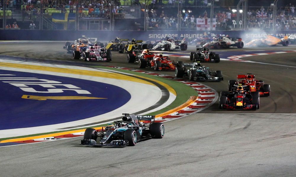 El GP de Singapur de Fórmula 1, en imágenes