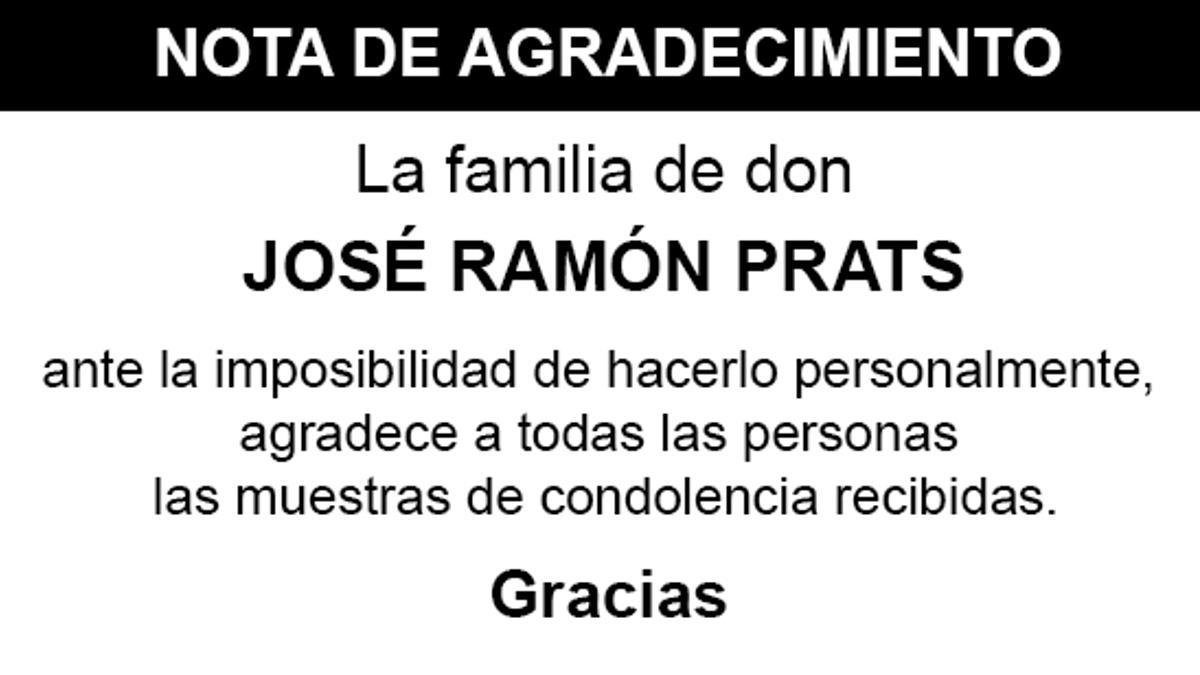 Nota José Ramón Prats