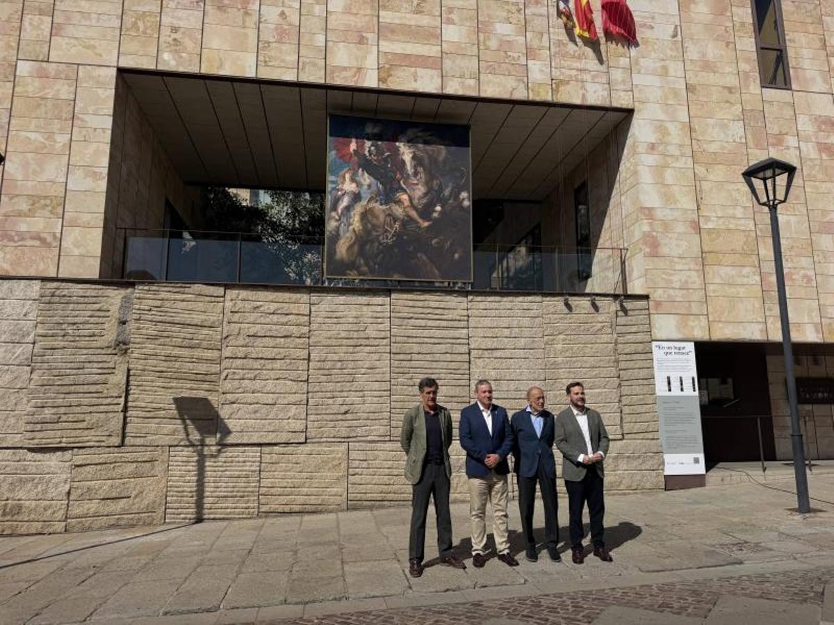 De izquierda a derecha, Chaguaceda, Faúndez, Solana y De la Parte presentan la iniciativa cultural.