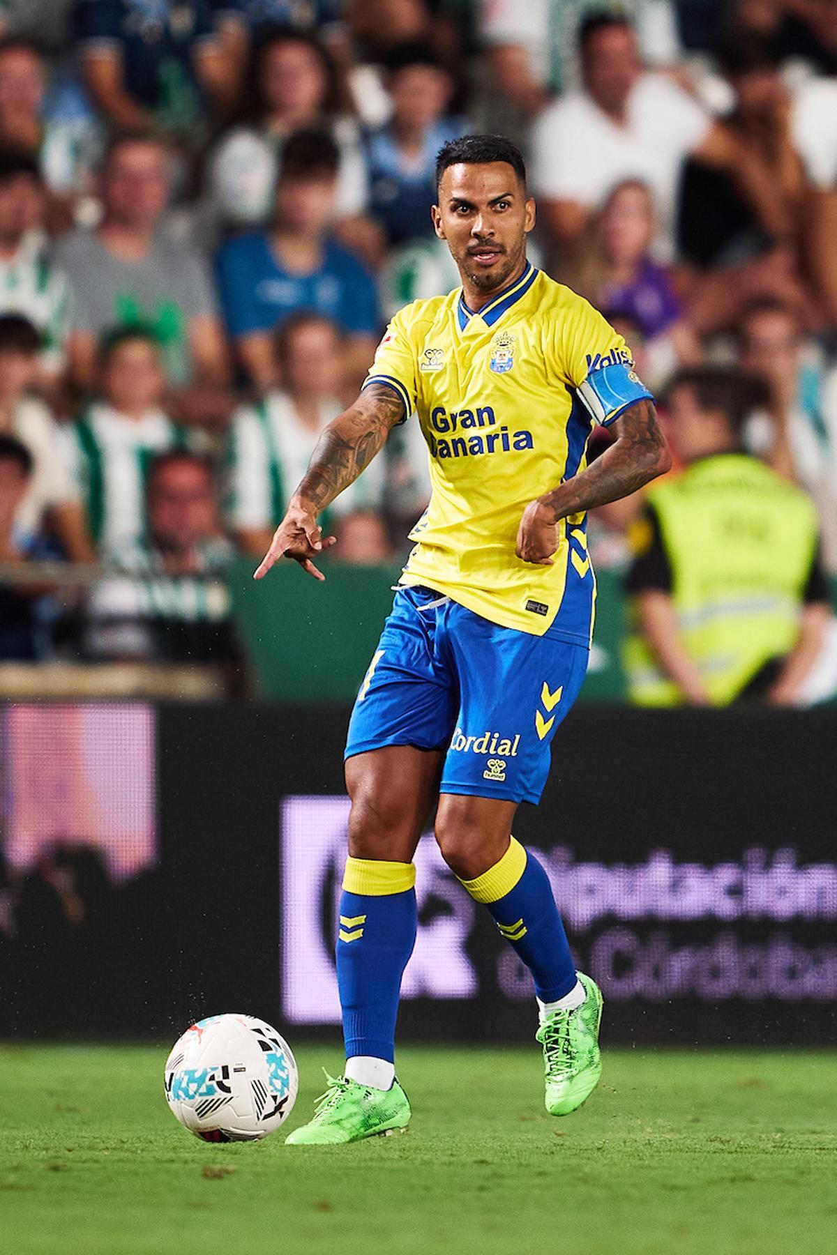 Jonathan Viera, contra el Córdoba.