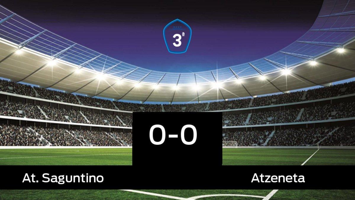Empate (0-0) entre el At. Saguntino y el Atzeneta