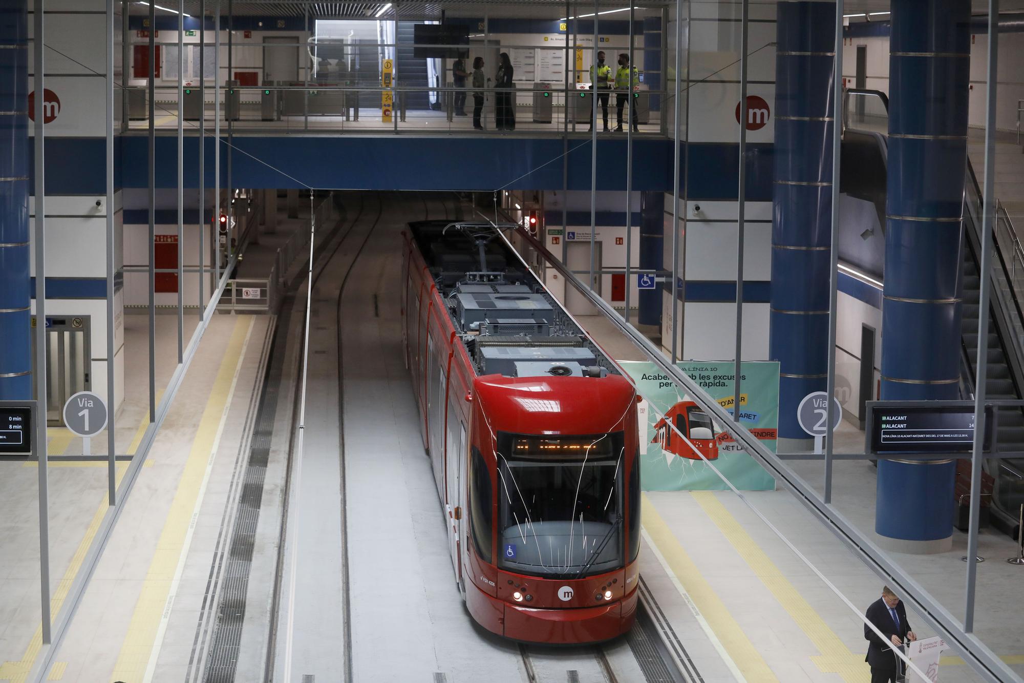 L10, la nueva línea de metro entre el centro y Natzaret, entra en funcionamiento