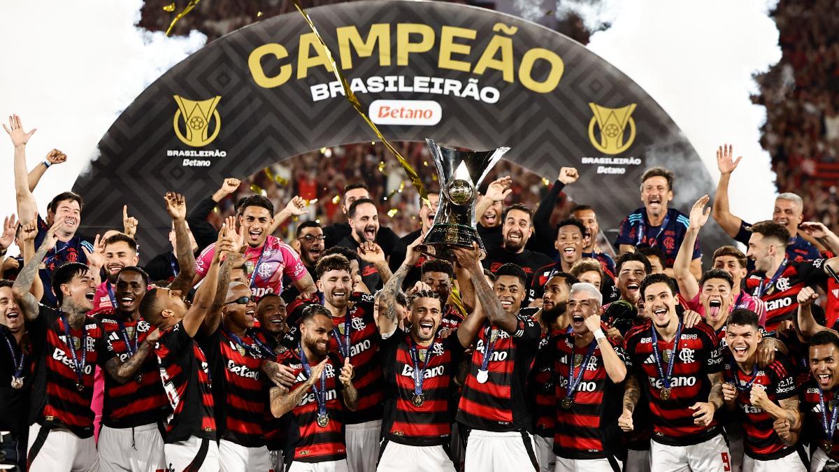 Flamengo alza el título de la Liga en Brasil
