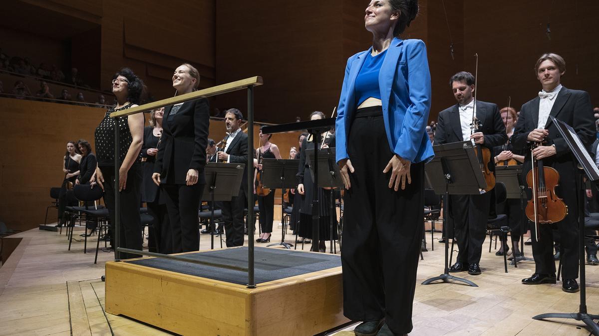 La compositora catalana Raquel García-Tomás en el estreno de su 'Suite of Myself'