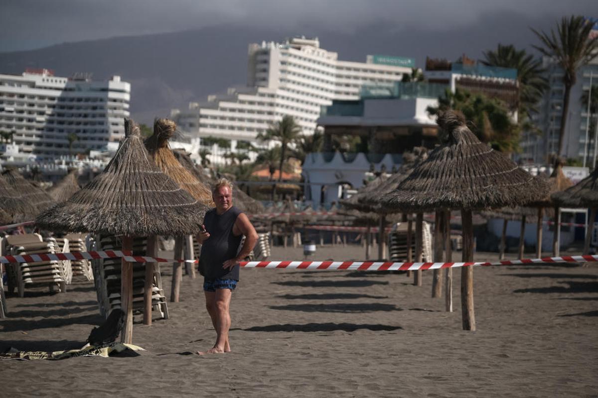 El sur de Tenerife vacío El sur de Tenerife vacío