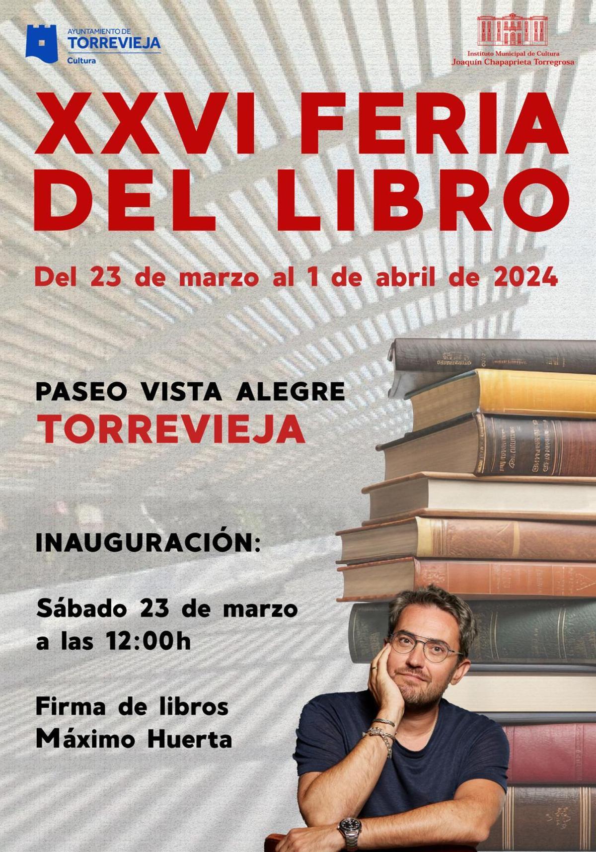 CARTEL XXVI FERIA DEL LIBRO DE TORREVIEJA