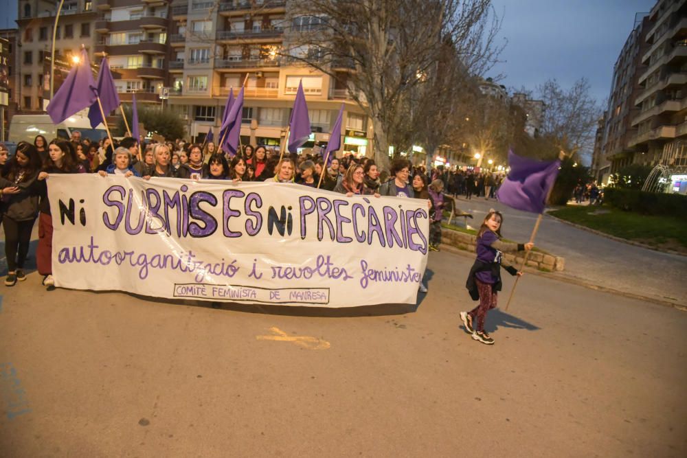 Manifestació feminista del 8M a Manresa