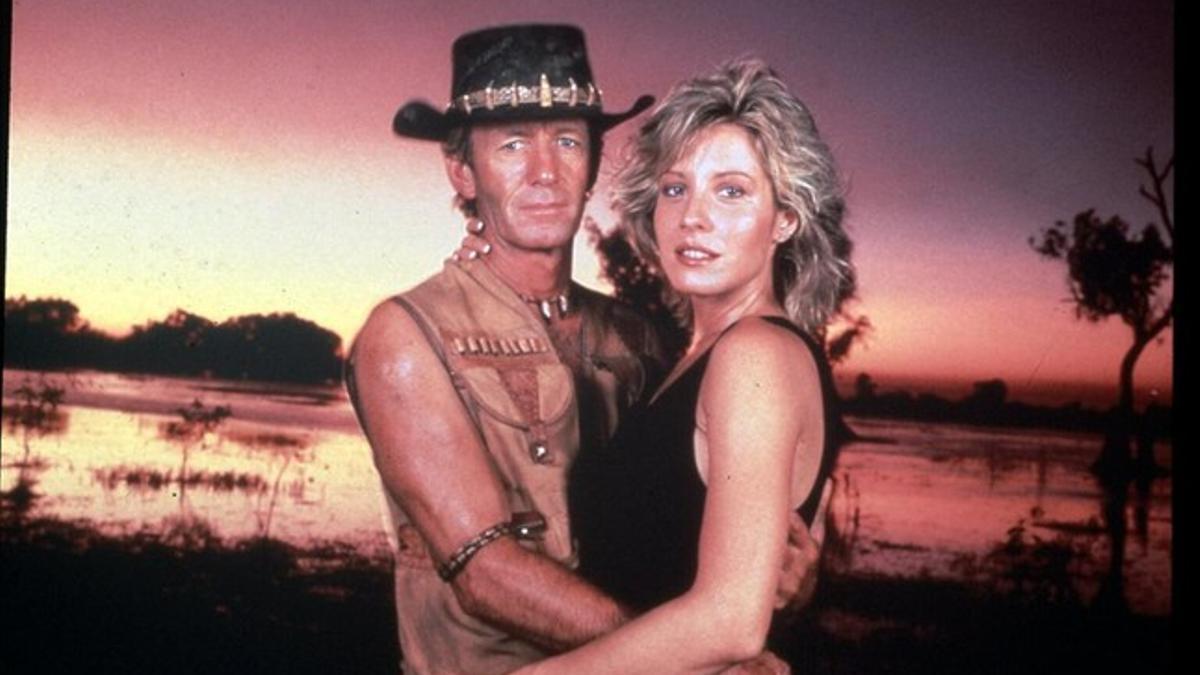 Imagen de 'Cocodrilo Dundee', la película que protagonizó Paul Hogan en 1986