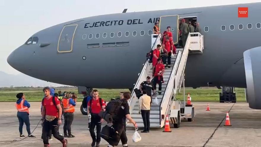 Aterriza en Venezuela el avión militar con rescatistas del ERICAM de Madrid para ayudar tras los terremotos