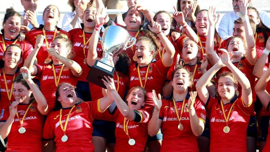 La selección femenina española de rugby, campeona de Europa