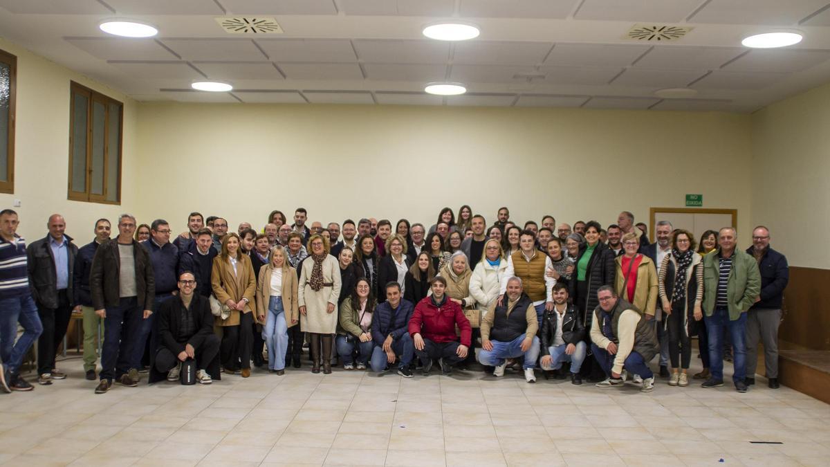 Participantes en la ejecutiva comarcal de la Vall d'Albaida.