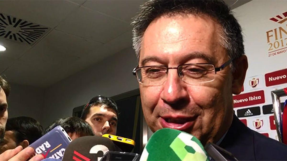 Bartomeu habló antes de la final