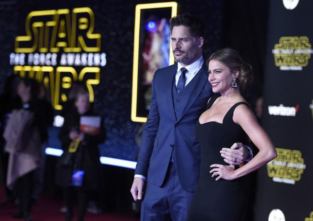 Joe Manganiello i Sofia Vergara, a l’arribar a la ’première’.