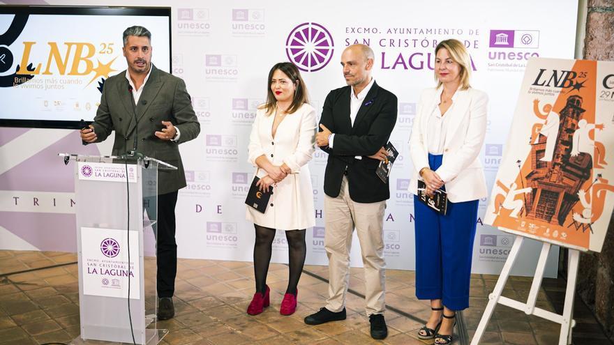 Luis Yeray Gutiérrez (i), Estefanía Díaz, Alfonso Cabello y Krysten Martín durante la presentación, ayer. | E. D.