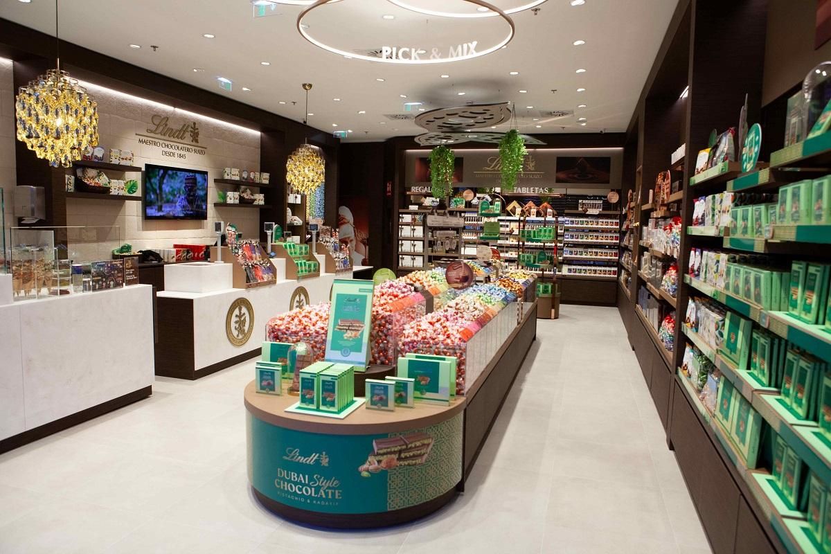 La tienda boutique de Lindt en Marbella, situada en el centro comercial La Cañada.