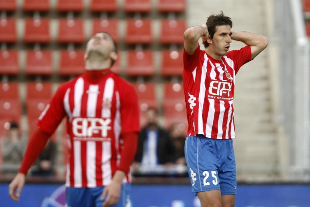 JORNADA 30 - GIRONA 1 - LEGANÉS 1 - Frenats pel líder i l´àrbitre - El Girona és superior i té més ocasions que el Leganés però veu com li anul·len dos gols i acaba pagant altre cop la poca punteria