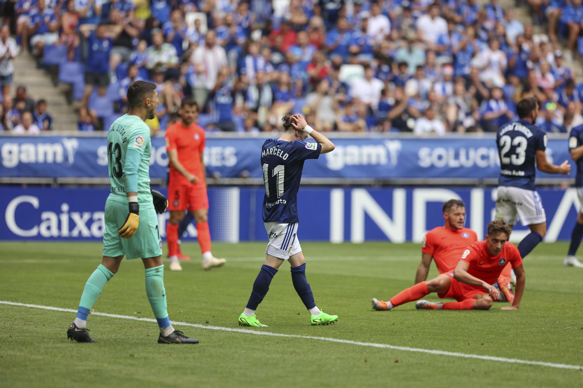 En imágenes: El Oviedo se estrena perdiendo por 0-1 contra el Andorra