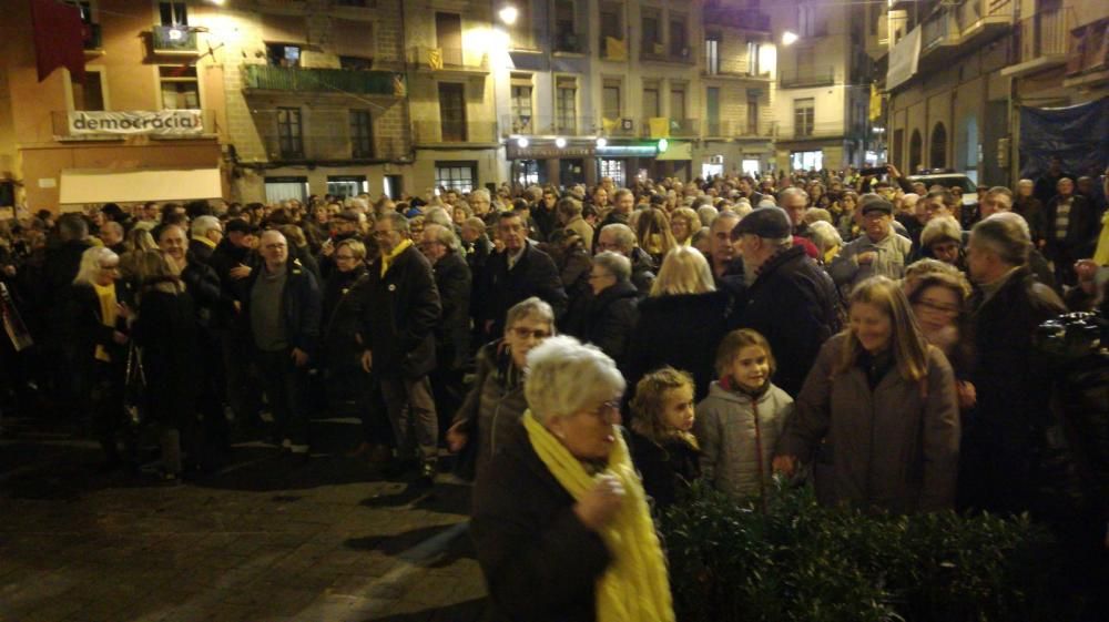 Protesta a Manresa pels quatre mesos d'empresonaments dels Jordis