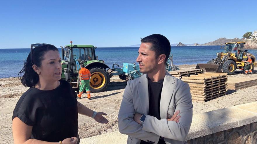 El decreto de la posidonia complica la limpieza de playas en la Región