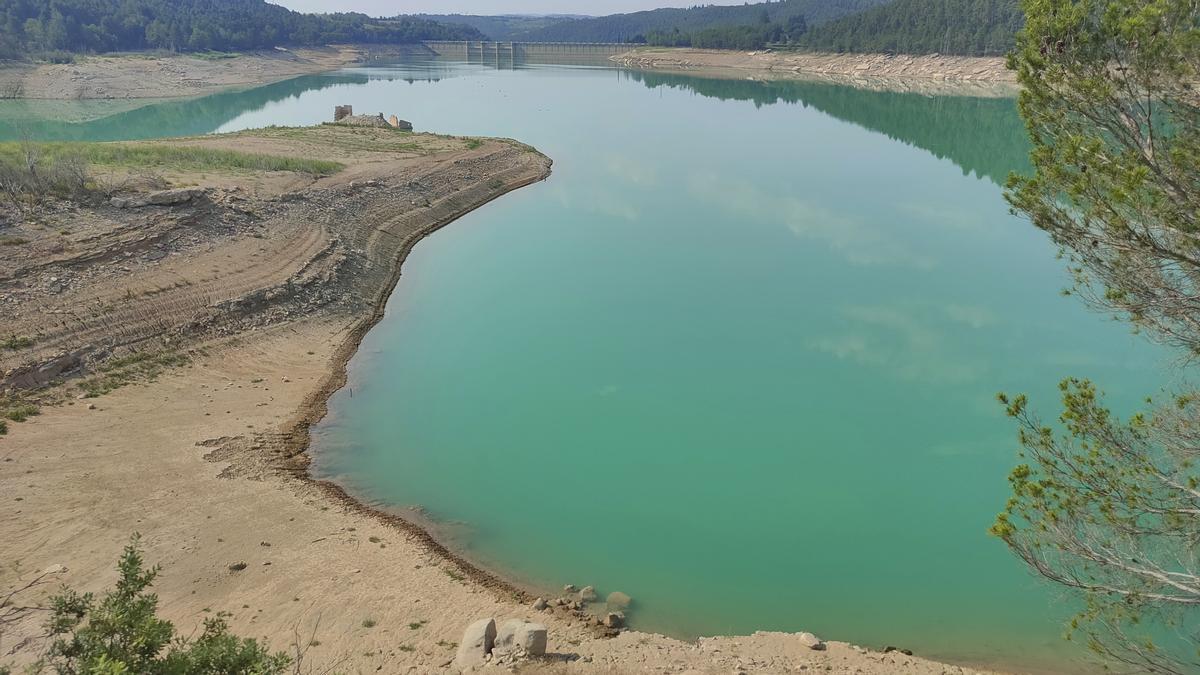 El pantà de Sant Ponç ha pujat una mica de nivell.