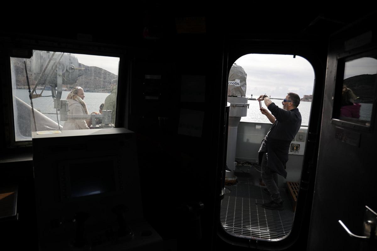 Las fotos de la fragata Álvaro de Bázan durante su visita a Cartagena