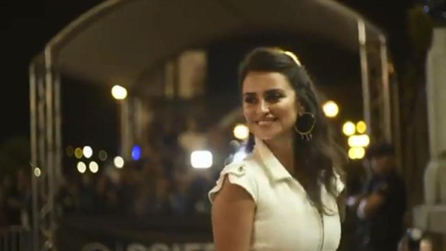 Penélope Cruz, a su llegada al &#039;Zinemaldia&#039;.