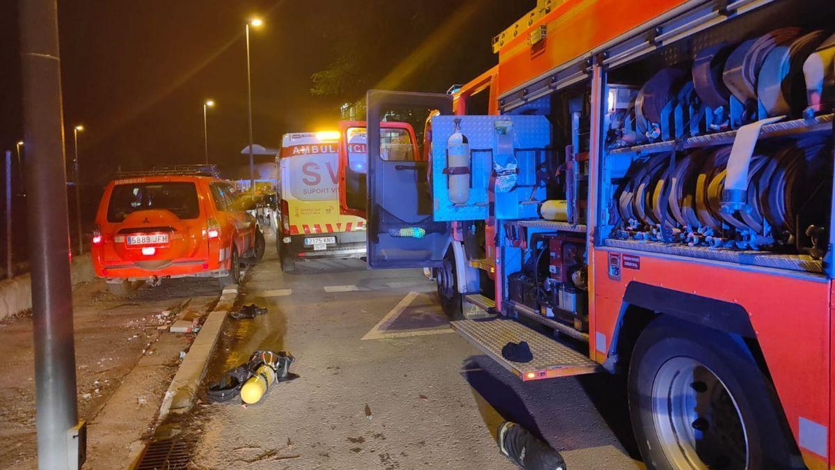 Incendio en una residencia de mayores de Moncada (Valencia)