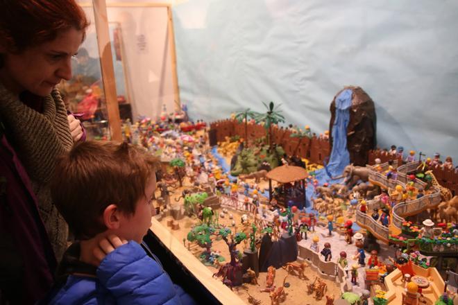 Una muestra de cómo es la macroexposición de playmobils en Burriana