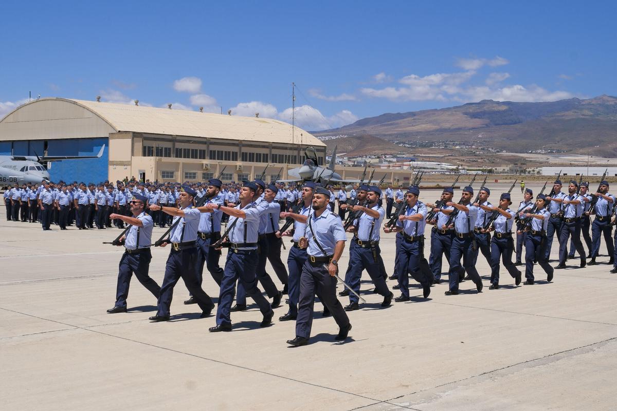 Llegada de los aviones Eurofighter a la Base Aérea de Gando, en Gran Canaria Llegada de los aviones Eurofighter a la Base Aérea de Gando, en Gran Canaria