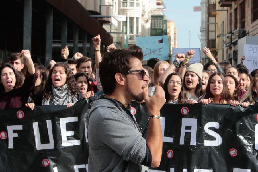 Manifestación contra la LOMCE en Zamora