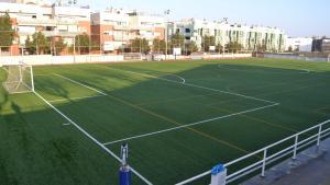 Campo de fútbol en Badalona.