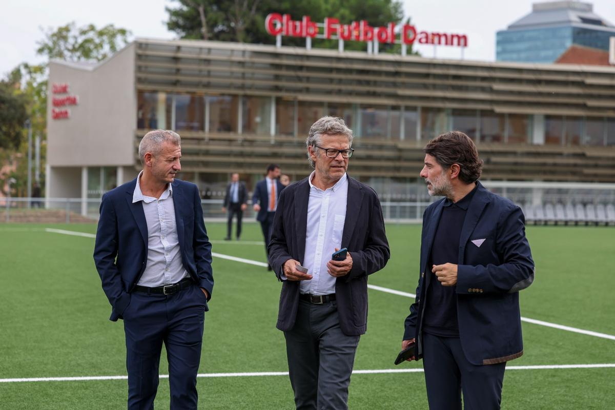 La presentación de la Ciudad deportiva de la Damm, en imágenes