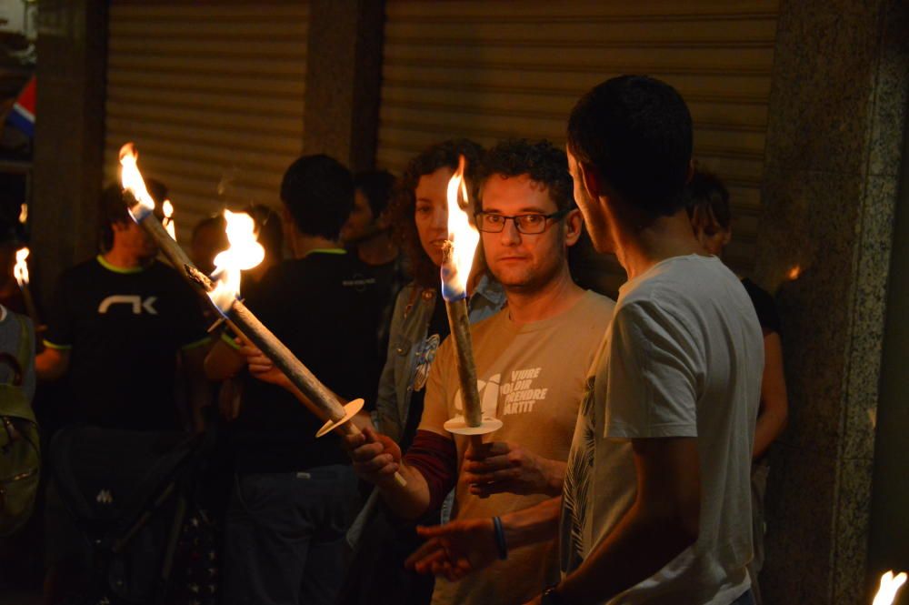 Marxa de torxes a Berga