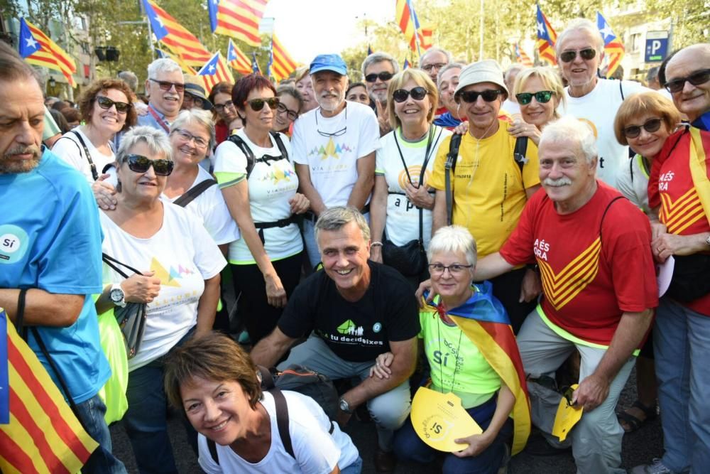 Bagencs a la concentració de Barcelona.