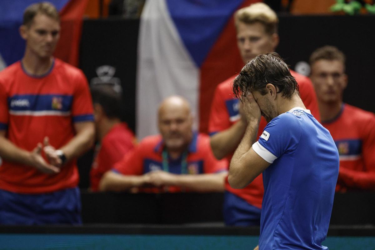 Alcaraz - Machac de Copa Davis, en imágenes