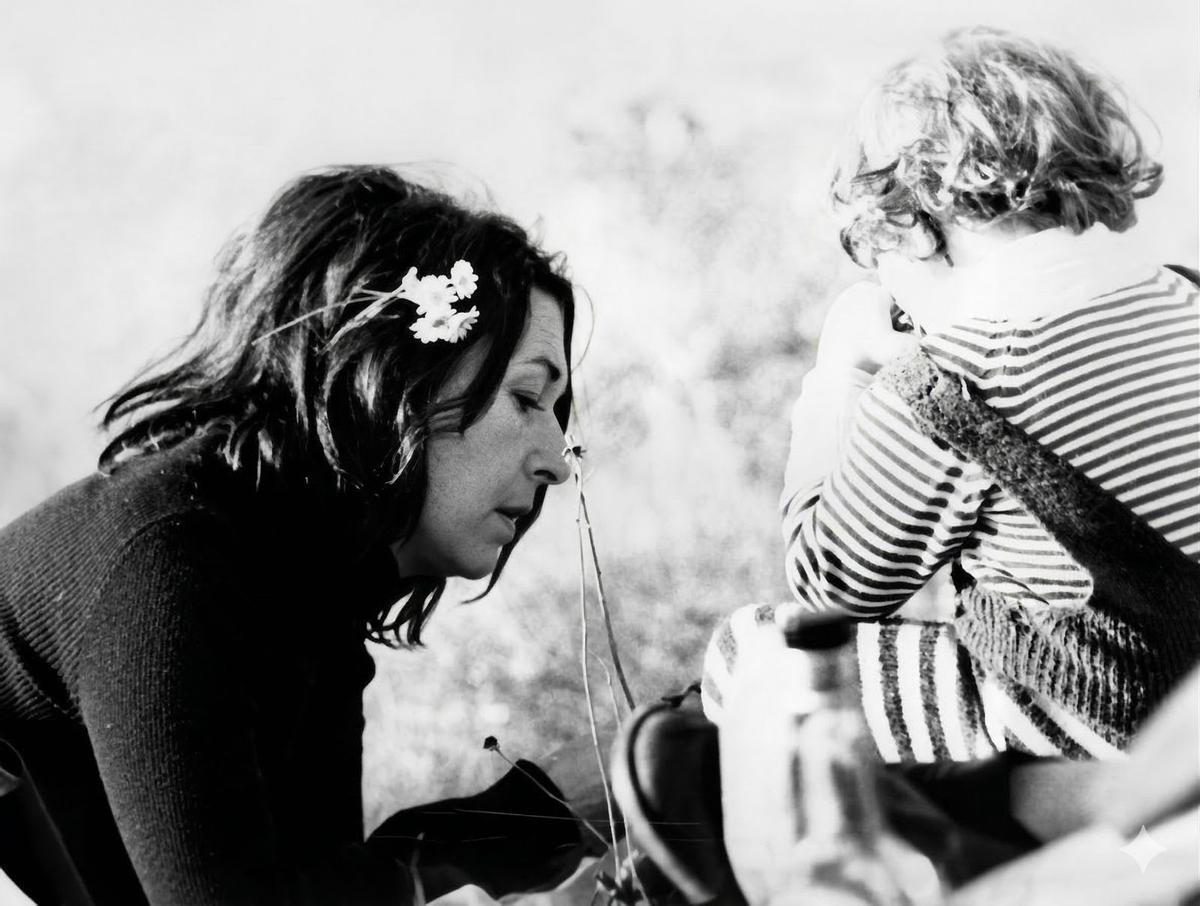 Máximo Pradera con su madre, Gabriela Sánchez Ferlosio