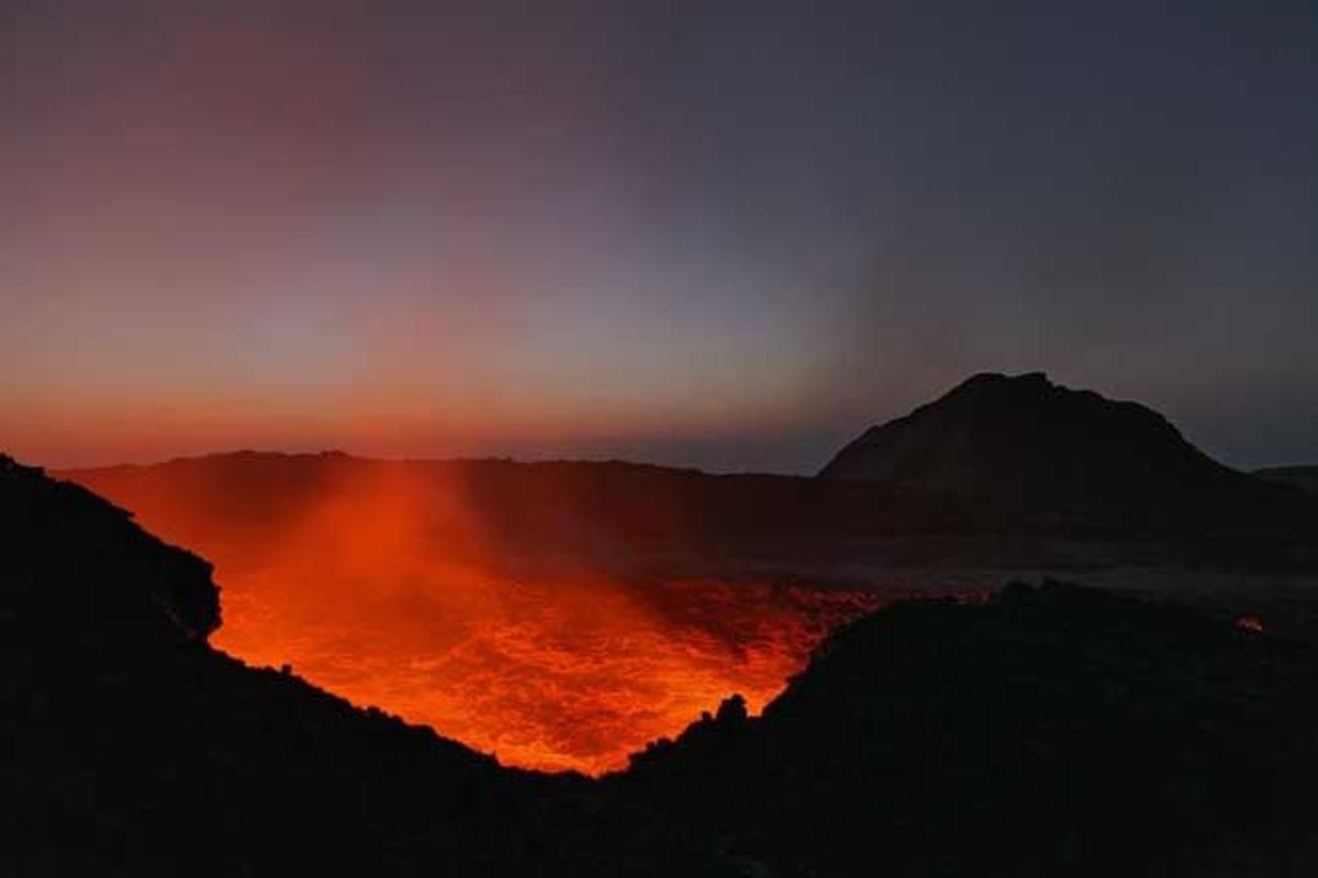 Volcán Erta Ale en Etiopía.