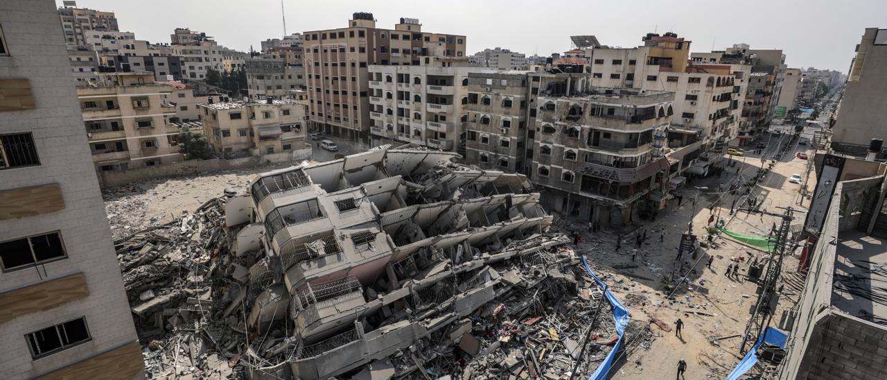 Destrucción total en Gaza tras el ataque israelí