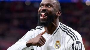 El gesto de Rüdiger a la afición del Atlético de Madrid