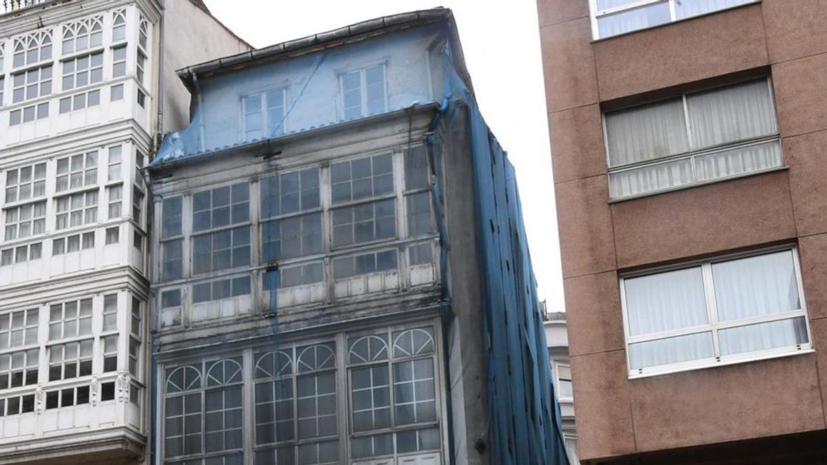 Edificio número 88 de San Andrés, en situación ruinosa.