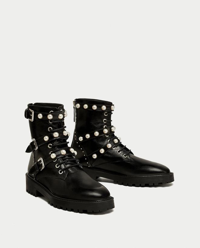 'Shopping' para el Black Friday: botines con perlas, de Zara